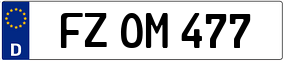 Trailer License Plate